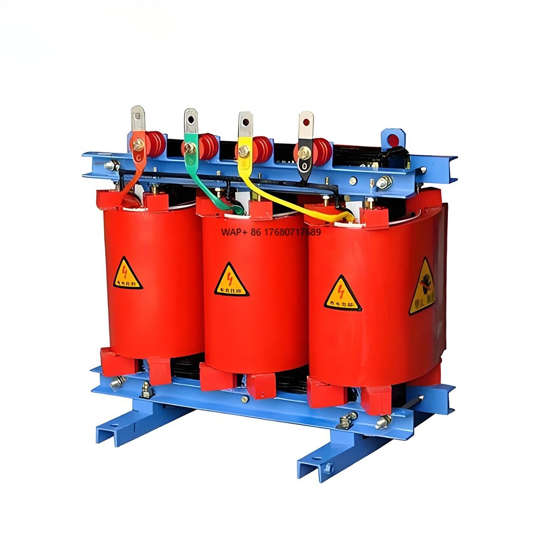 

100 кВА IEC 60076, сертифицированная чистая медь, огнестойкий малошумный источник питания для промышленного здания, литой трансформатор сухого типа из литой смолы