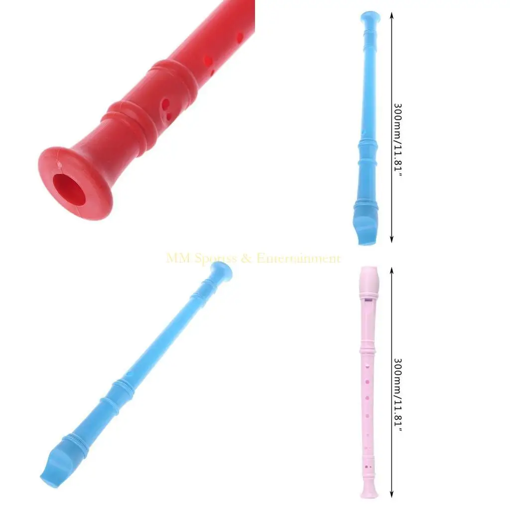 31be instrumento plástico Registro soprano musical Flauta larga 8 hoyos