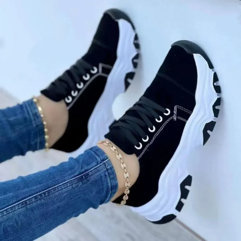 2023 nuove scarpe sportive da donna scarpe di tela scarpe sportive da donna casual piatte stringate adulti Zapatillas Mujer Chaussure Femme