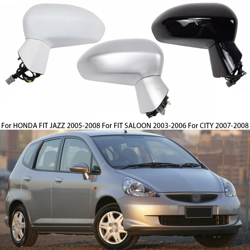 Akcesoria samochodowe zewnętrzne boczne lusterko wsteczne passy dla HONDA FIT JAZZ 2005-2008 dla FIT sedan 2003-2006 dla 2007 miasta-2008