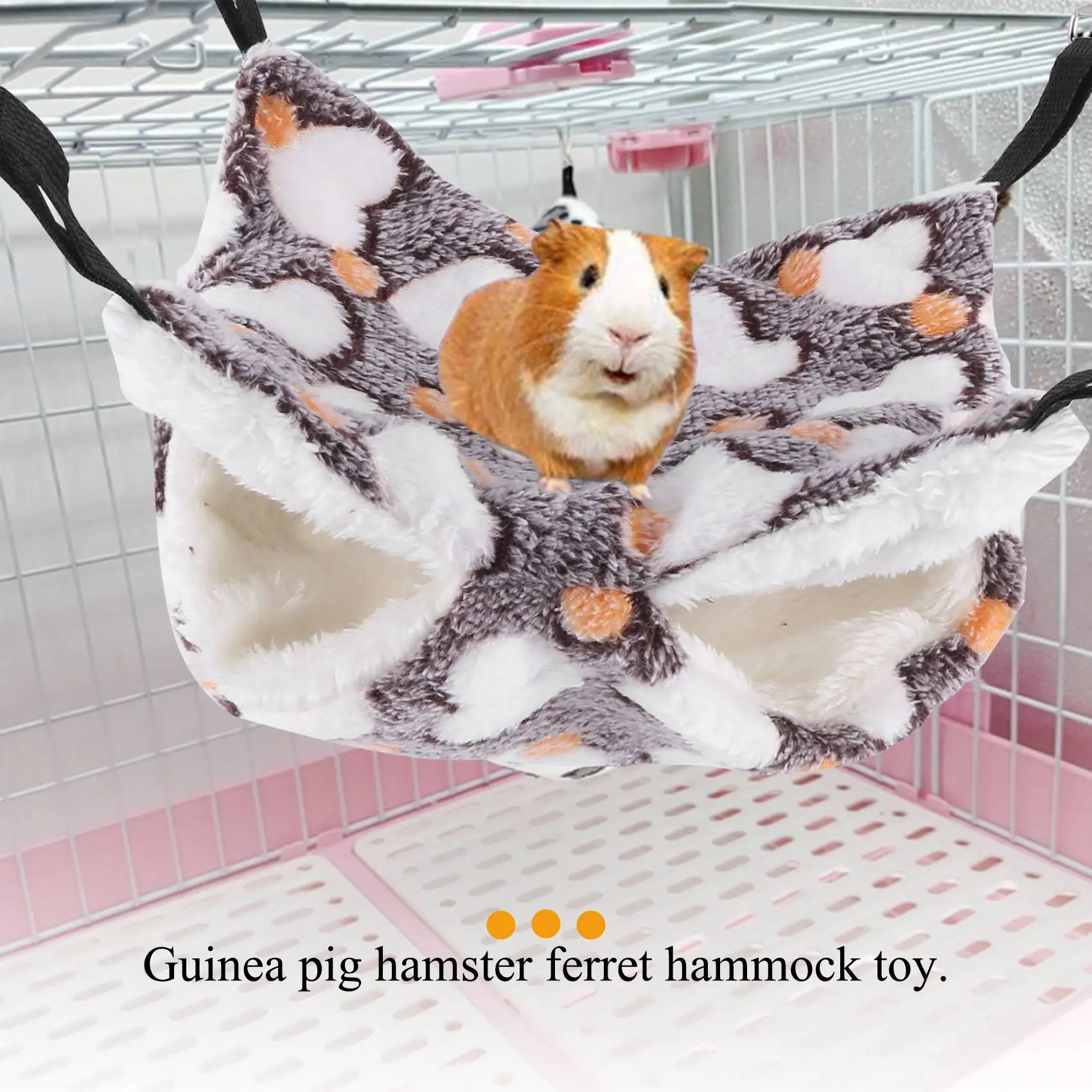 2 Pieces Guinea Pig Rat Hammock Guinea Pig Hamster Ferret Hanging Hammock Toys Bed for Small Animals Small