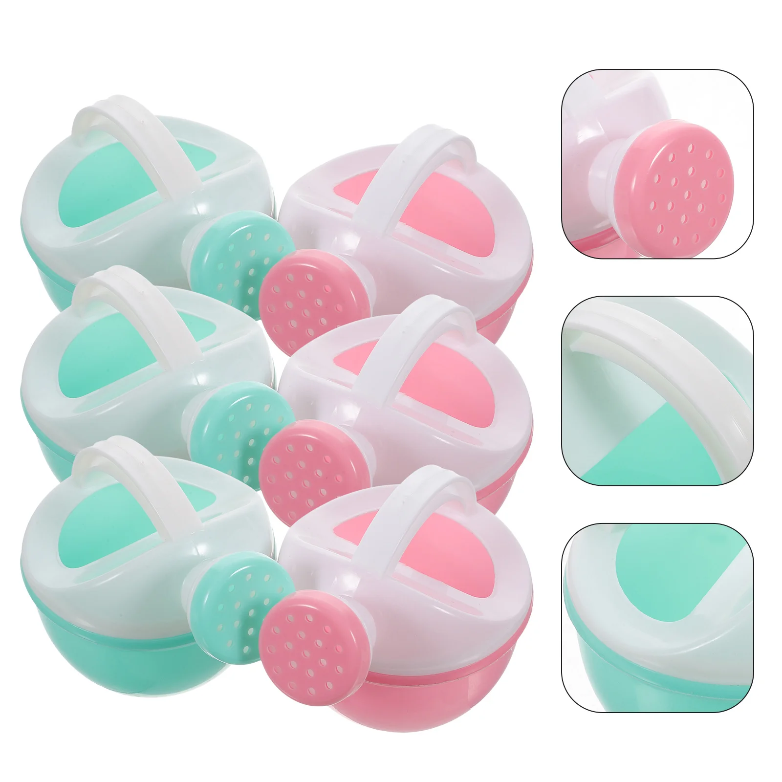 6個入り 子供用じょうろ プラスチック製 小型 ガーデンバス ビーチ 植物ケアセット 子供用 屋外遊び 水遊びプール用