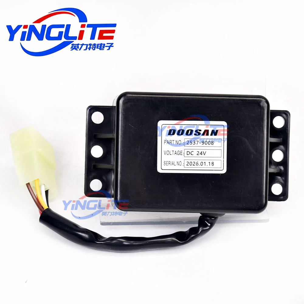 DH150 220 215 225-7 Excavator Windshield Wiper Motor Intermittent Control Relay 2543-9015 2531-1003 2537-9008