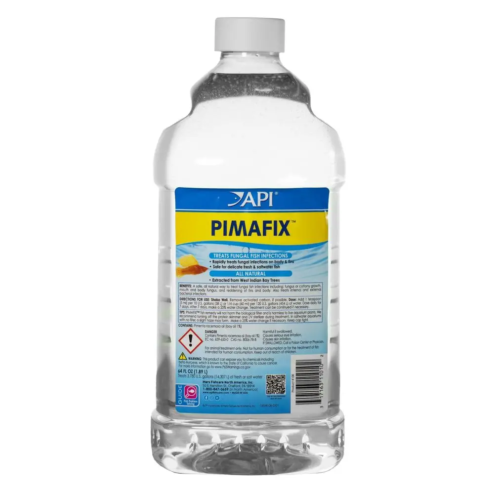 

PIMAFIX Средство для пресноводных и морских рыб, 64 унции (1,9 л)