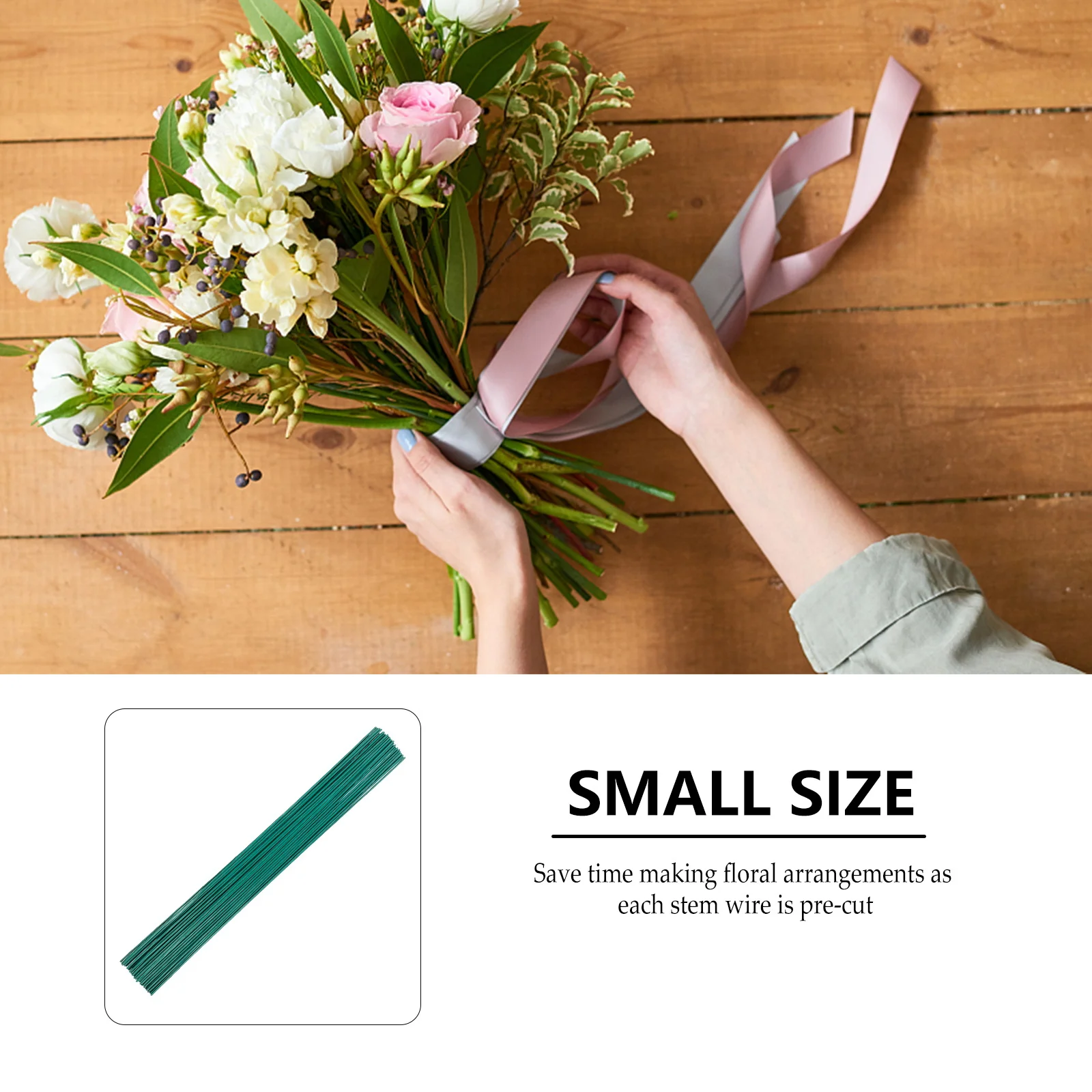 50 قطعة سلك الزهور الاصطناعية أسلاك الجذعية المرنة لتغليف باقة الزهور المزيفة لوازم الديكور الحرفية