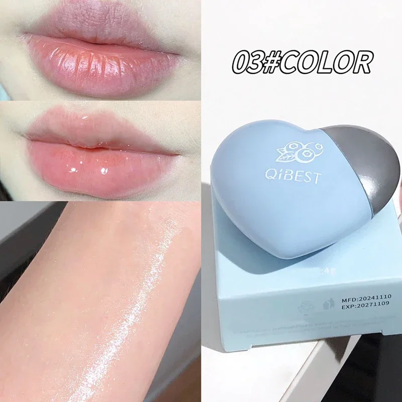 Brilho labial aquoso hidratante transparente geléia espelho fruta cristal bálsamo de óleo labial claro hidratante lábio plumping cosméticos coreanos