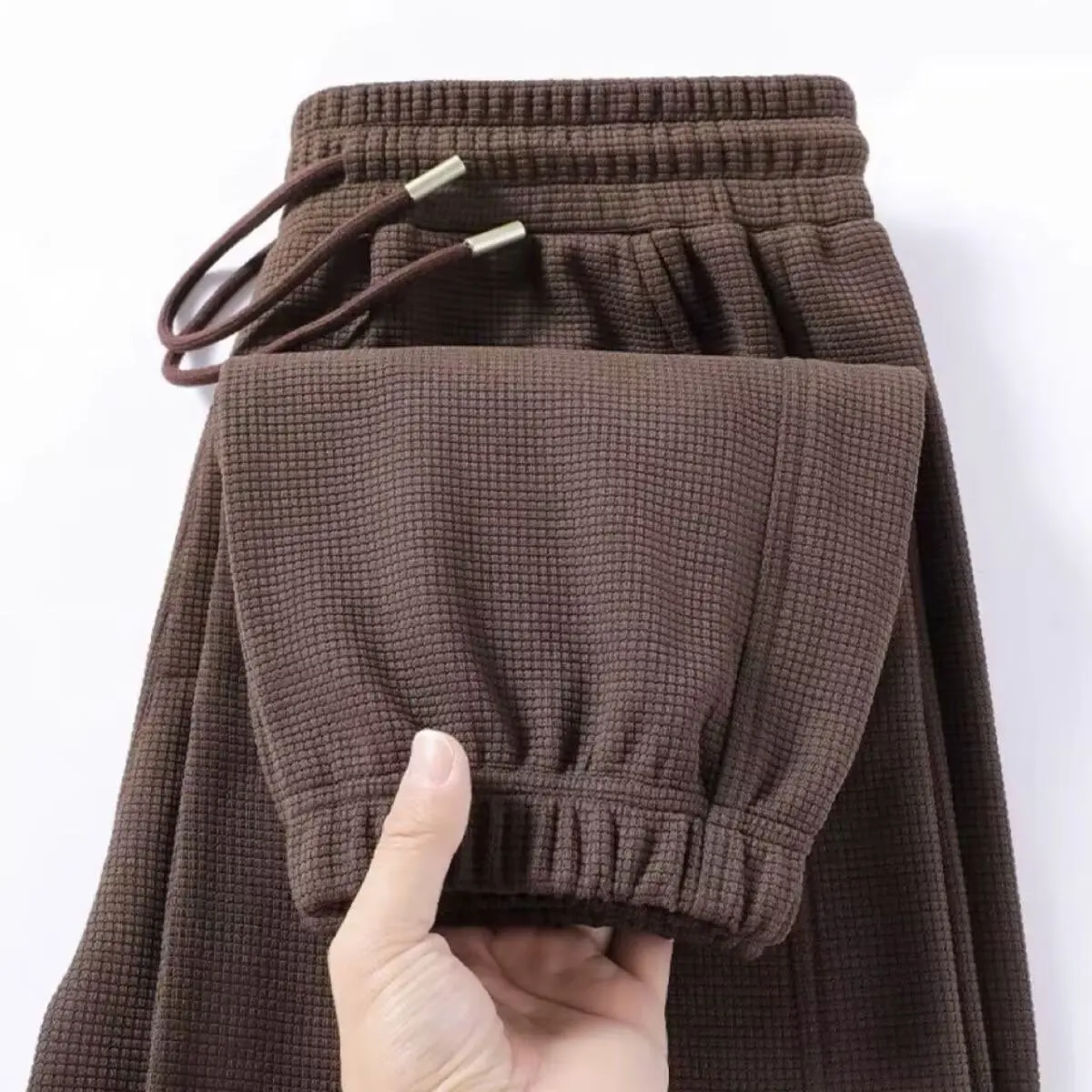 

Men's Casual Loose Fit Sweatpants Autumn New Style Heavyweight Drapey Cuffed Pants Youth Popular Basic Straight Leg Trousers