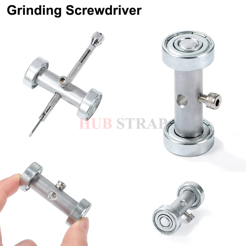 Metal Watch Repair Screwdriver Grinding Tool All Steel Machine Wheel Grinding Screwdriver Watch Parts Repair for Watchmakers