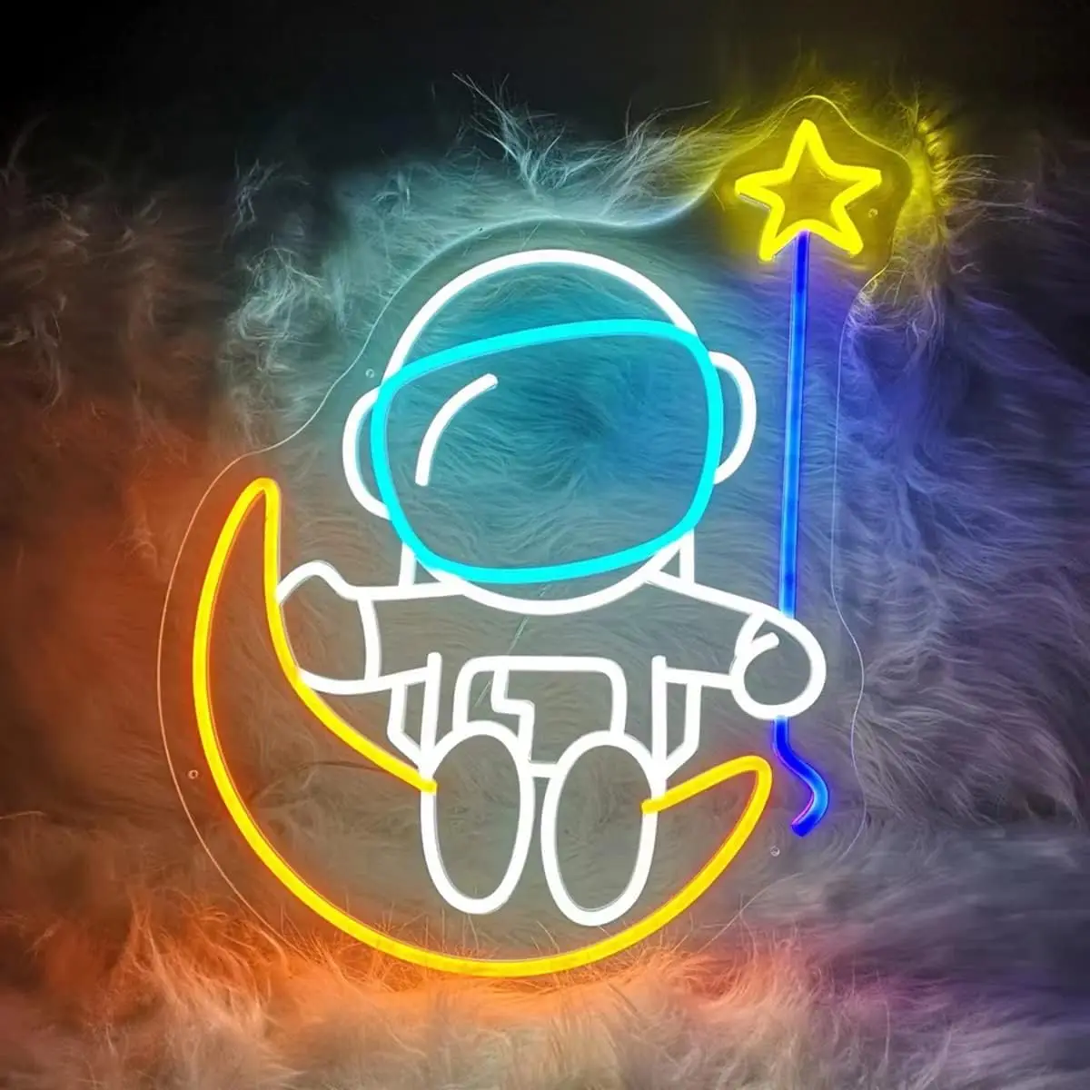 Astronaut neon light neon sign, party logo, room decoration, living room decoration