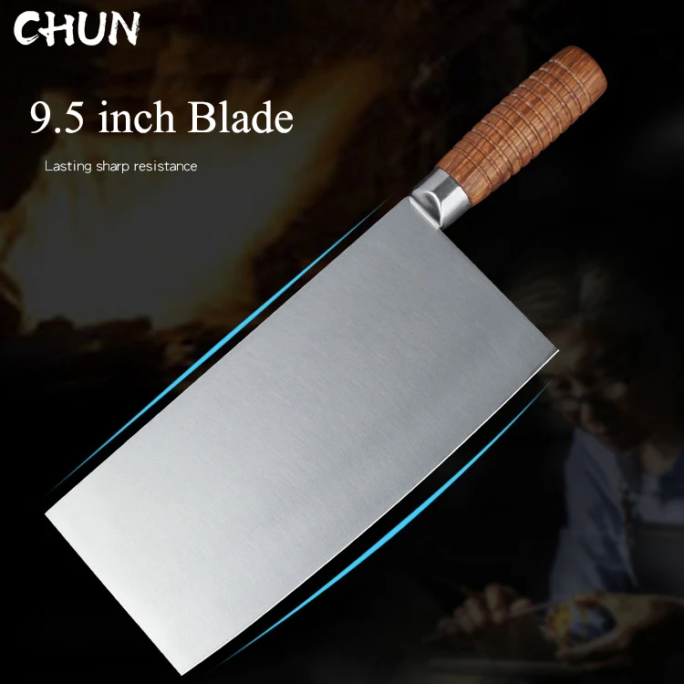 

Lengthened Blade Kitchen Knife Restaurant Chef's Knife 24CM Blade Kitchen Vegetable Chopping Slicing Knife Stainless Steel Knife