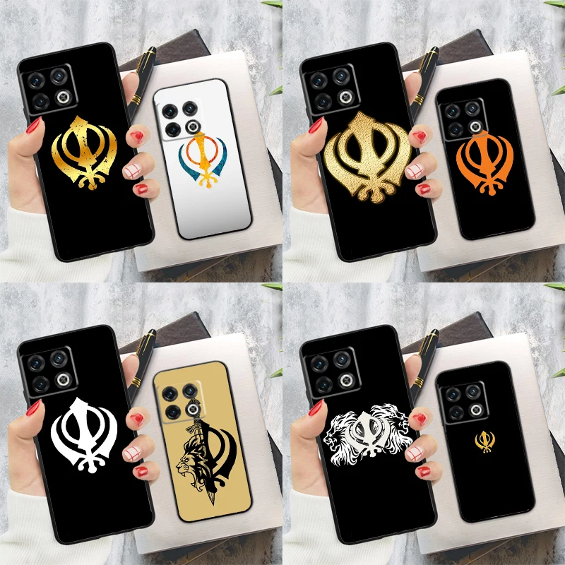 Khanda Sikh 기호 케이스 OnePlus Nord CE 2 3 4 Lite N20 N30 9 10 Pro 8T 9RT 10T 10R 12 11 12R 13 13R 커버