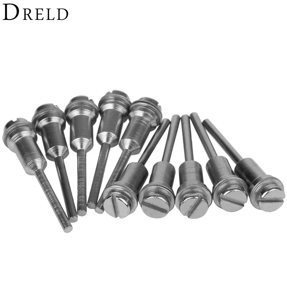 Support de disque à coupe fixe Dremel, tige de 3.17mm, arbre de coupe HSS, support de disque à coupe fixe pour outils rotatifs Dremel, 10 pièces