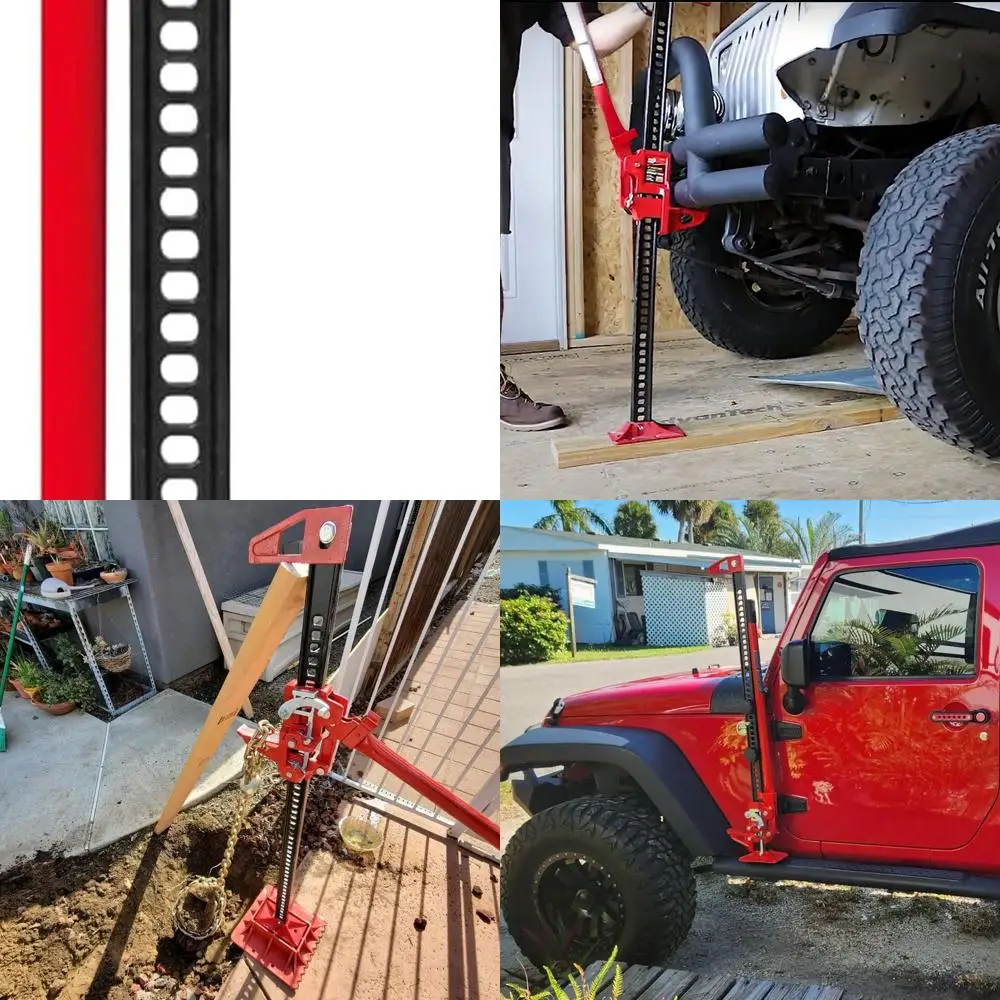 

Touring Torin 48-Inch 3-Ton Ratcheting Farm Jack for Off-Road Utility, Red