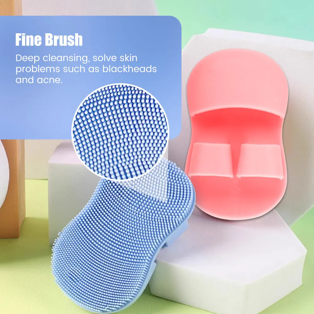 Silicone Nose Brush Facial Pore Cleaner Blackhead Massage Brushes Beauty Cleaning Tool Facial Nasal Scrub Pet Finger Toothbrush