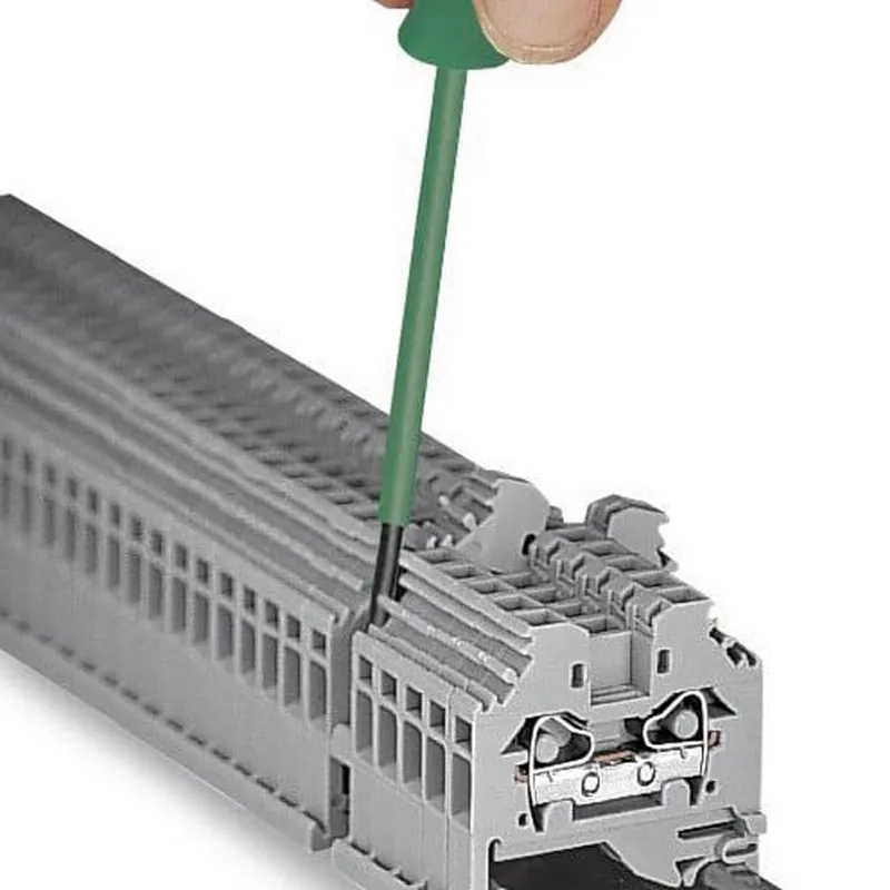 10 قطعة مناسبة ل 35x15 و 35x7.5 القضبان 280-101 سلكين السكك الحديدية شنت محطة كتلة الجانب الأسلاك الربيع موصل 2.5mm2 #3