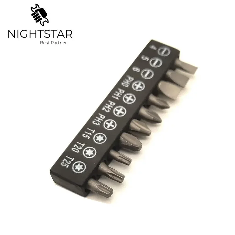 11Pcs ไขควงชุด Torx Multifunctional เปิดซ่อมชุดเครื่องมือไขควง Ratchet Handle ประแจปรับ