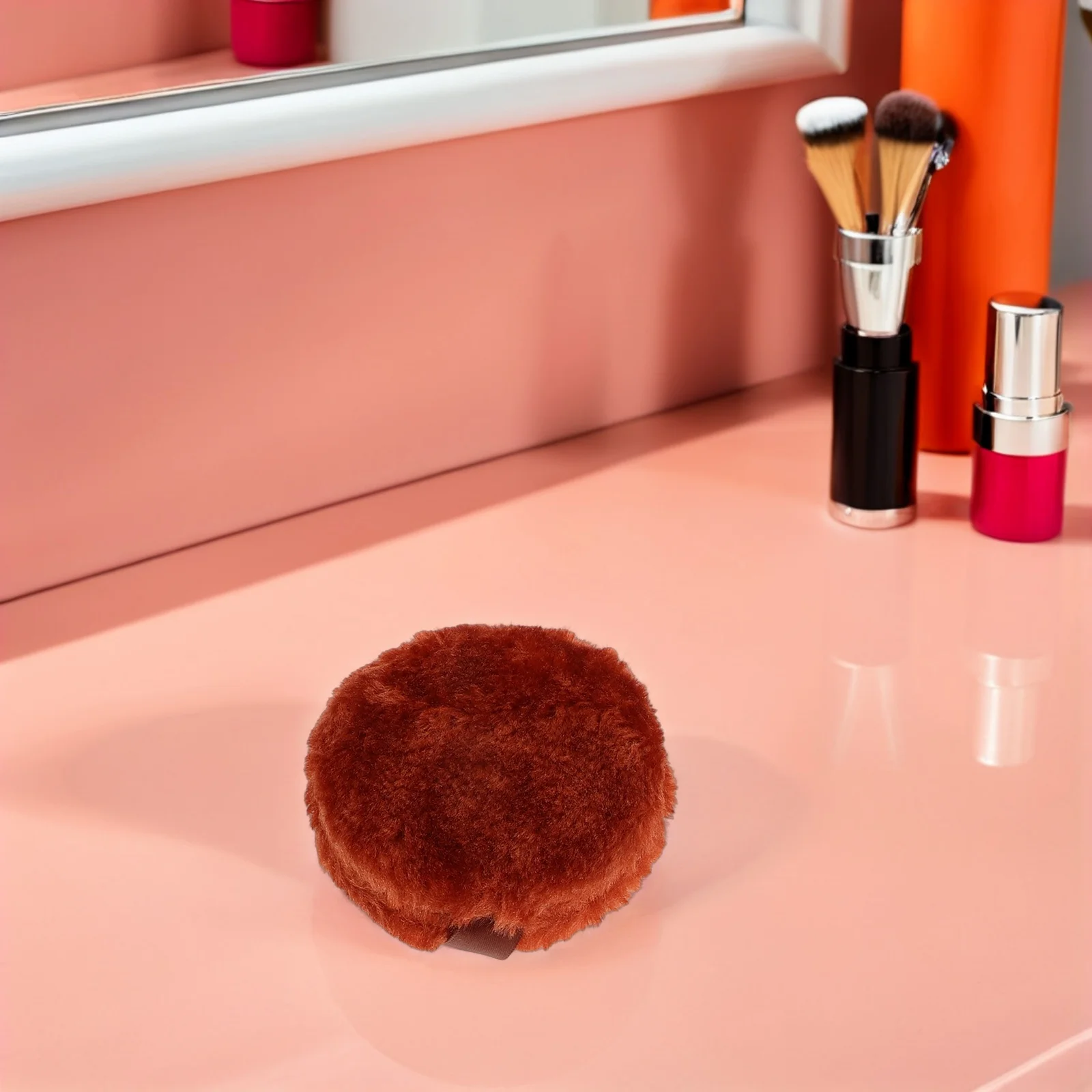 

5Pcs Soft Long Hair Loose Powder Puff Makeup Applicator Face Setting Cushion Foundation Talcum Blusher Soft Makeup Puff