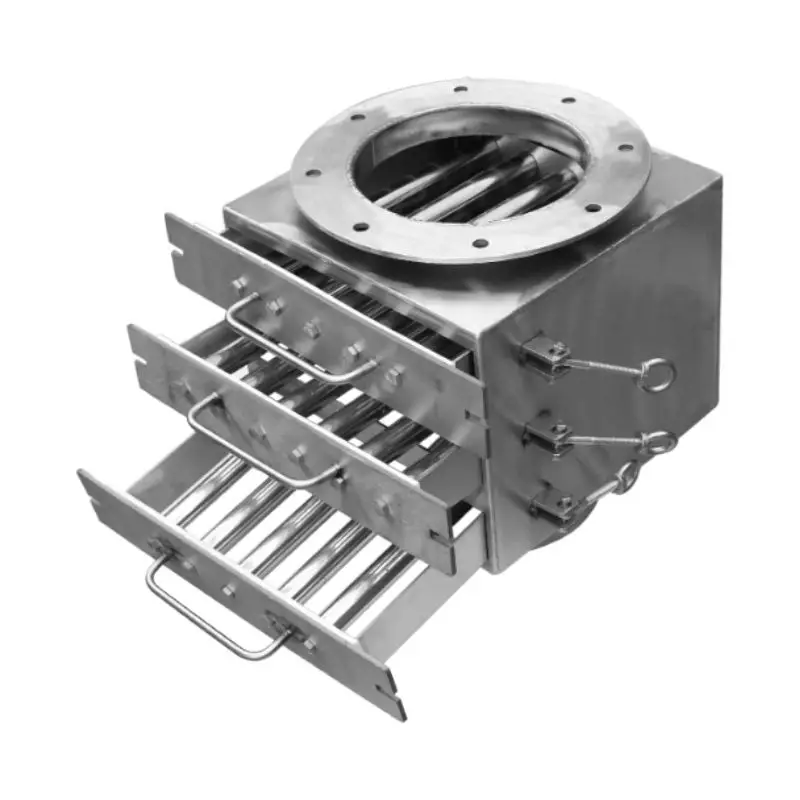 

Drawer type iron remover magnetic frame, food grade particle strong magnetic rod filter