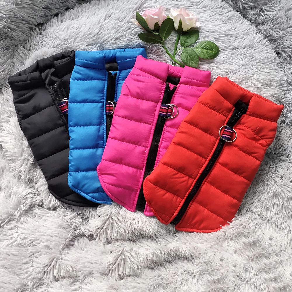 Chaqueta impermeable para mascotas, ropa cálida de invierno para perros pequeños, chaleco para cachorros y gatos, disfraz de Chihuahua, Pug,