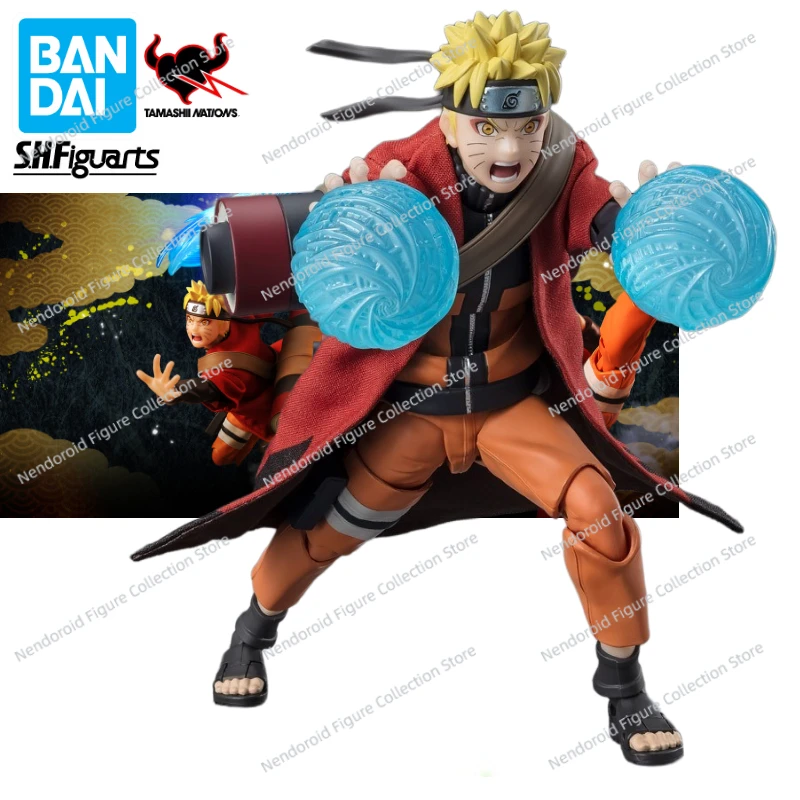 

100% Original Bandai S.H.Figuarts SHF Naruto Uzumaki Naruto Sage Mode Anime Action Figure Toy Gift Model Collection