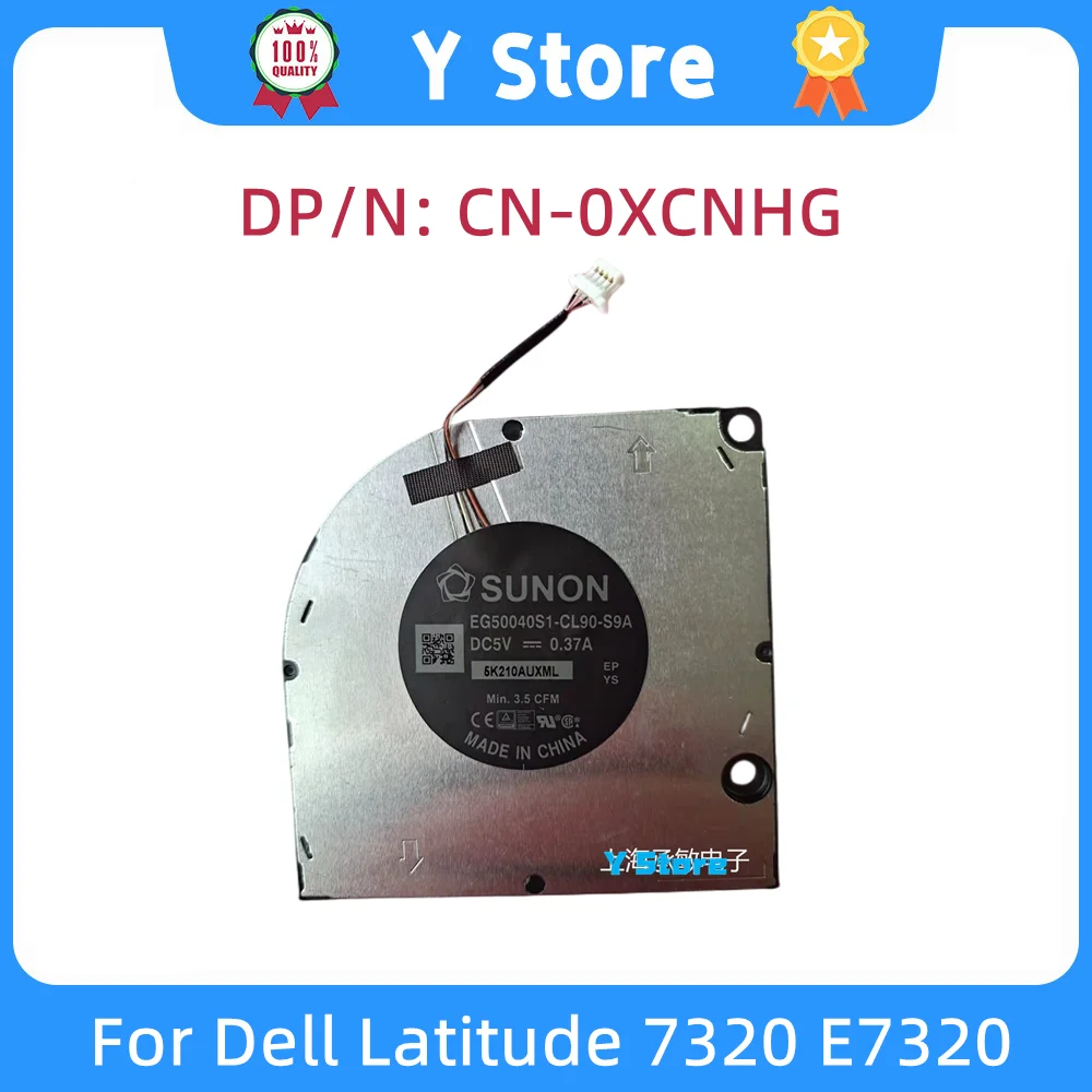 

Y Store New Laptop Cooler CPU Fan Suitable For Dell Latitude 7320 E7320 0XCNHG DC 5V 0.37A EG50040S1-CL90-S9A Min 3.5 CFM