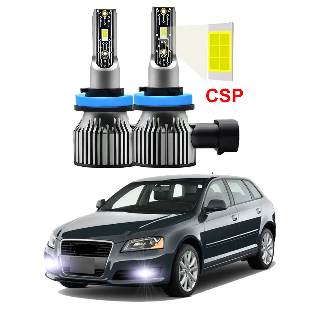 

2Pcs LED Fog Lamp Bulbs For Audi A3 8P 2009 2010 2011 2012 2013 White Fog Lamp Canbus