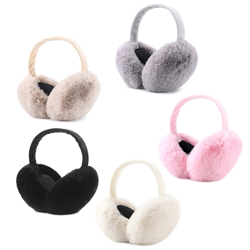 Foldable Keep Warm Earmuffs Cute Autumn Winter Windproof Comfortable Unisex Warmers Imitation Rabbit Plush Ear Muff Equipment