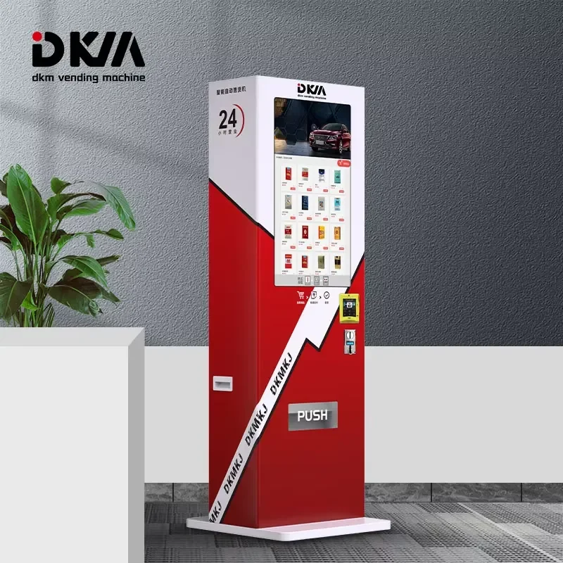 for Dkmvending Bar Outdoor Touch Screen Vending Machine with Coins
