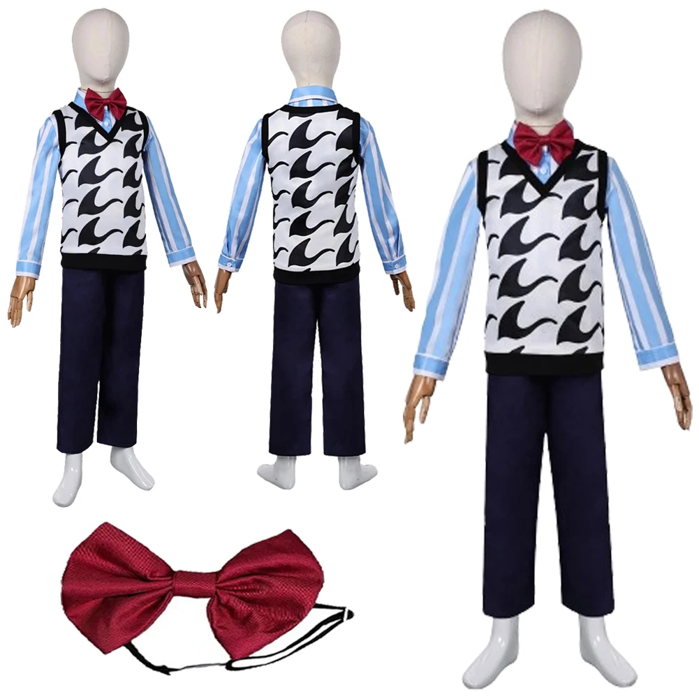 Fear Cosplay Fantasy Adult Kids Boys Vest Suit 2024 Cartoon Movie In Side 2 Costume Disguise Child Roleplay Outfits