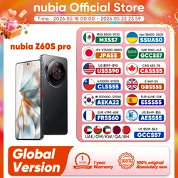 Nubia Z60S Pro Global Version 5G Android Cellphone Snapdragon 8 Gen 2 50MP Triple Camera 120Hz 6.78