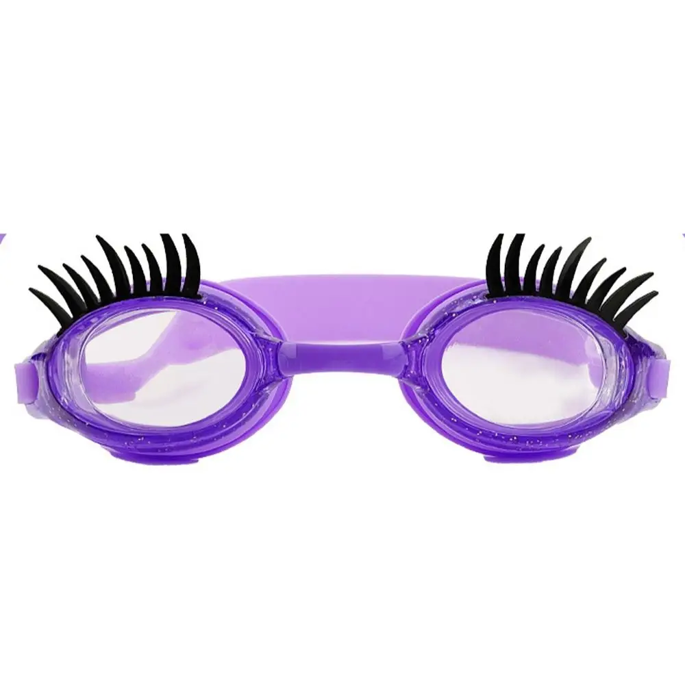 

Детские очки для плавания с ресницами, водонепроницаемые противотуманные очки для ресниц, силиконовые красочные очки для плавания, водные виды спорта