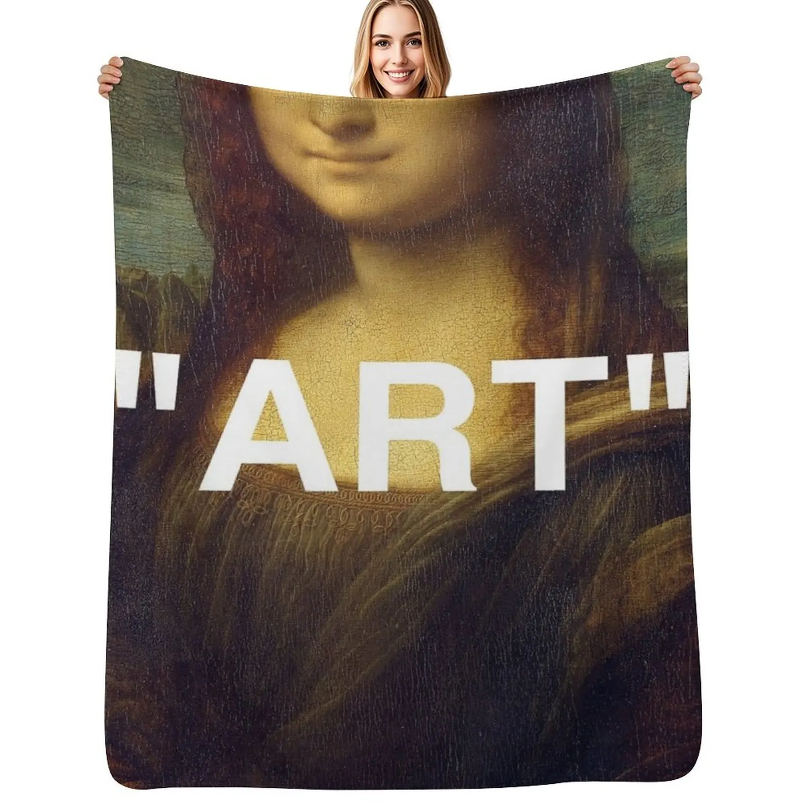 

MONA LISA ART Throw Blanket Large Nap Luxury St Luxury Designer Blankets