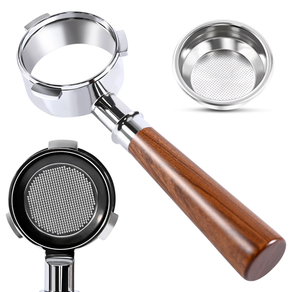 58 mm 3 Ohren Kaffee Bodenloser Siebträger für Breville Barista Mini/Max/Signature Sunbeam EM4300/5300/EMM5400BK Espressomaschine – Detail 3