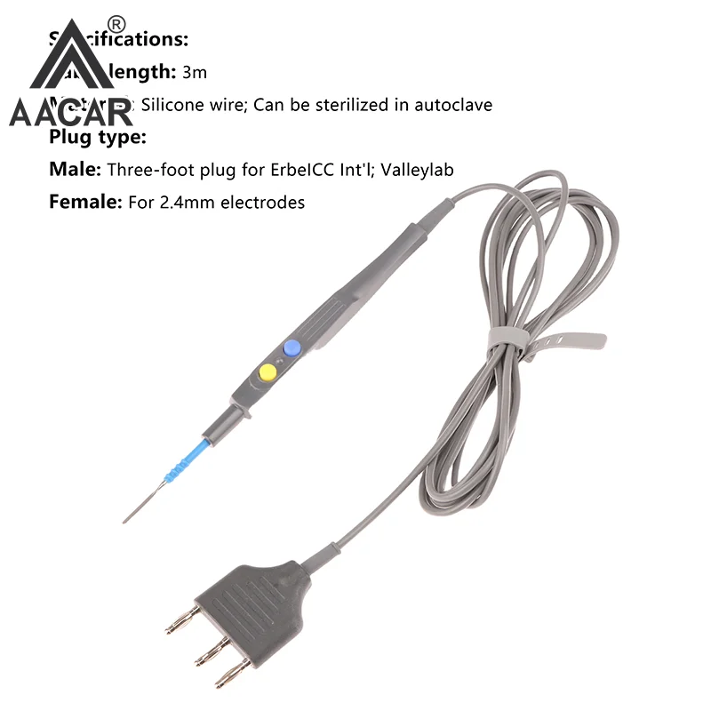 Wiederverwendbarer elektrochirurgischer ESU-Bleistift, elektrochirurgischer Bleistift, Einweg-Elektrochirurgie, unipolarer elektrischer Messerstift, autoklavierbar