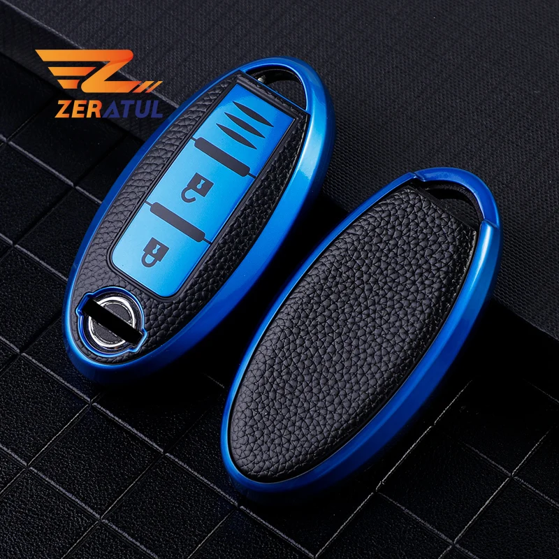 3 buttons TPU Car Key Cover Case for Nissan Micra Murano Juke Alissa Pulsar X-trail Note Almera Altima Auto Keychain Protector