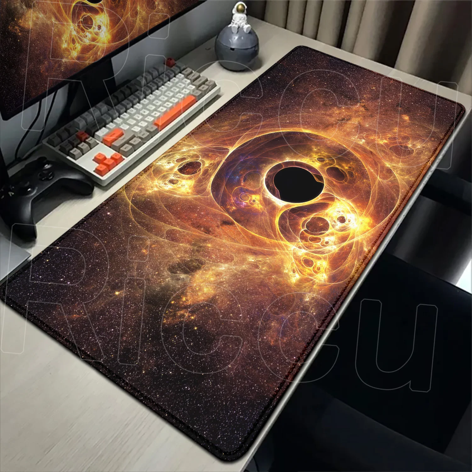 XXL Cosmic Black Hole HD printing Mouse Pad Large Computer Office 90X40CM Desk Mat Laptop Tablet Gaming Keyboard PC Accessories