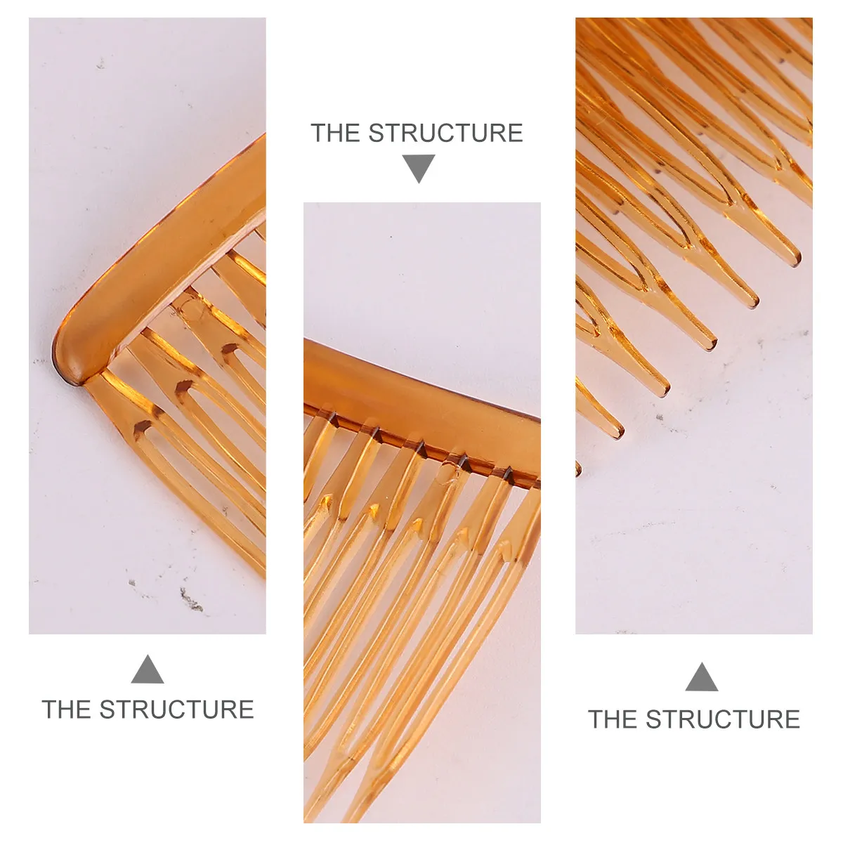 15Pcs Premium Lightweight Plastic Hair Side Combs Wave Teeth Design Classical Simple Hair Clip Combs for Women Daily Wear Party
