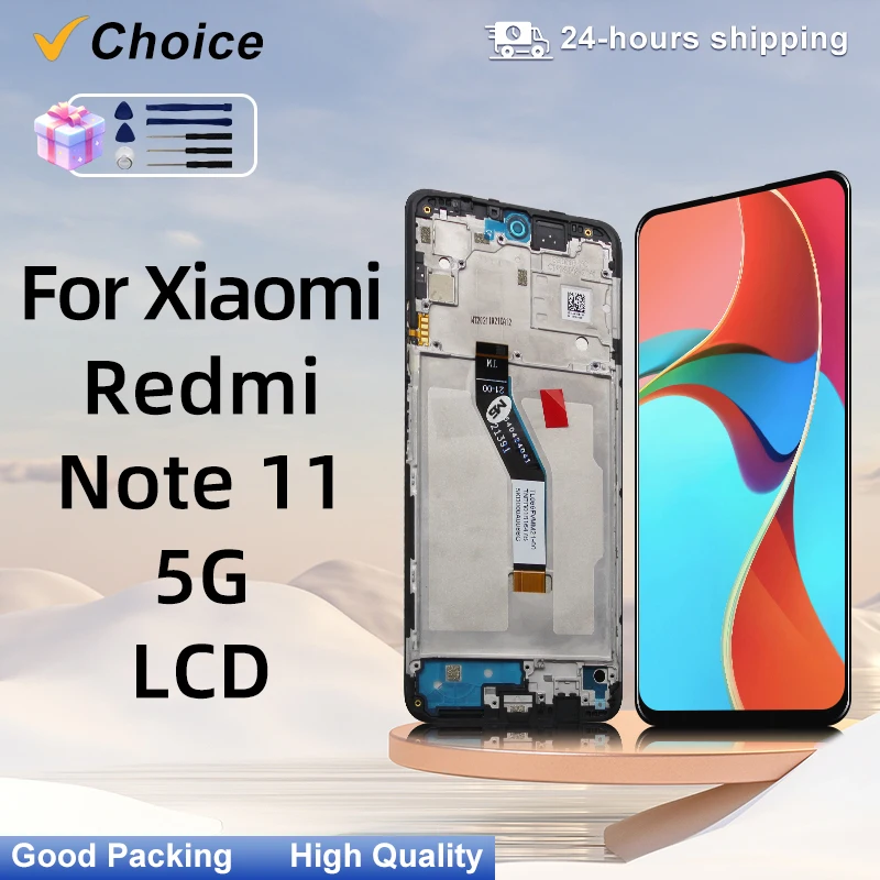 

6,6 "IPS для Xiaomi Redmi Note 11 5G ЖК-дисплей сенсорный экран дигитайзер в сборе сменный дисплей для Redmi Note 11 китай LC