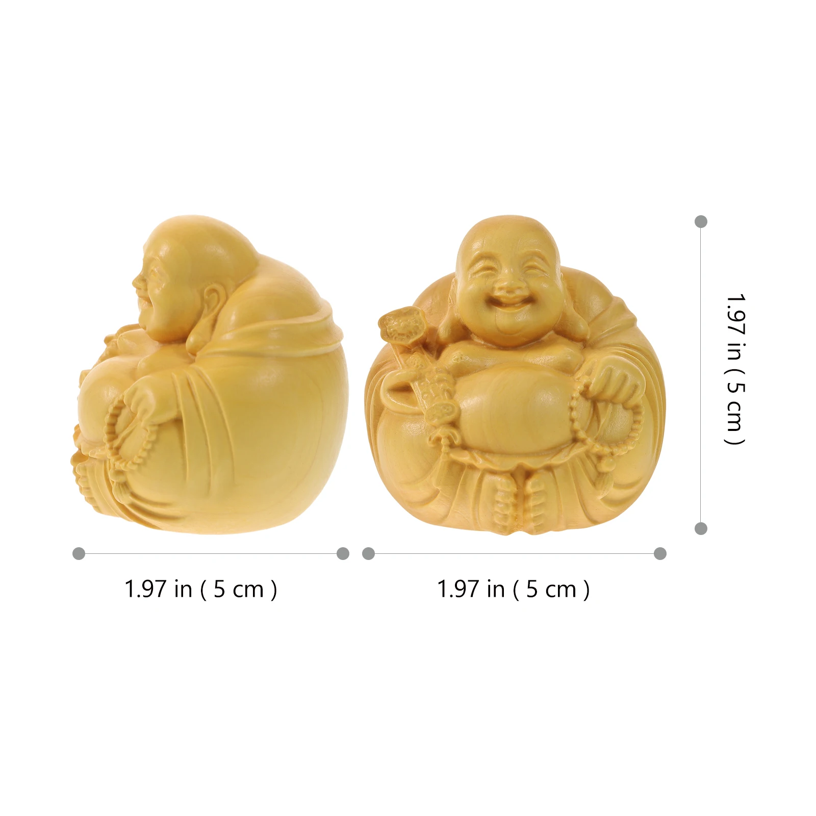 

Small Wooden Maitreya Buddha Carving Desktop Ornament Solid Wood Craft Home Decor Unique Figure Fine Woodwork Decoration