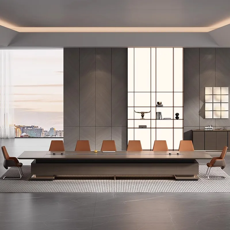 Custom Modern Wooden Conference Table Conference Table Office Furniture Conference Table with Chairs