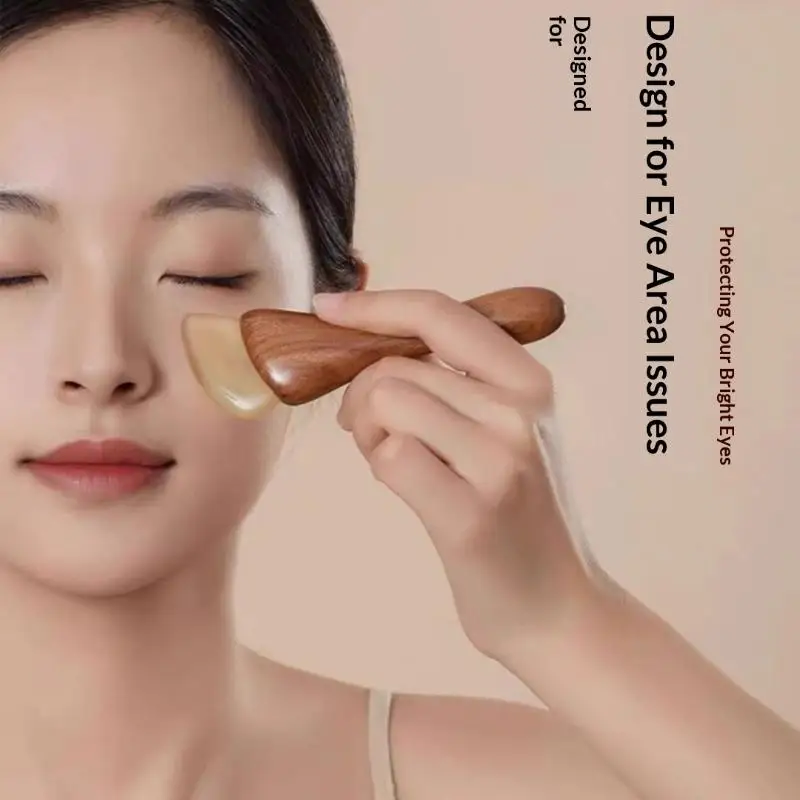 Face Lifting Tool Sandalwood Massager for Puffy Skin Reduction 1/2PCS Skin Tightening Facial Beauty at Home
