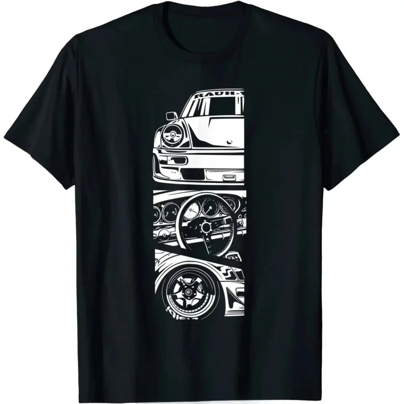 2026Short SleevetMen's and women's shirtsTJapanese car retro racing shirtTT-shirt for tuning cars and fitnessTShirto
