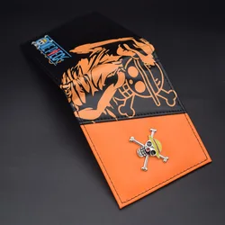 23CM Anime Cartoon Student One Piece E Luffy Chopper Sasuke Kakashi Short Wallet Model
