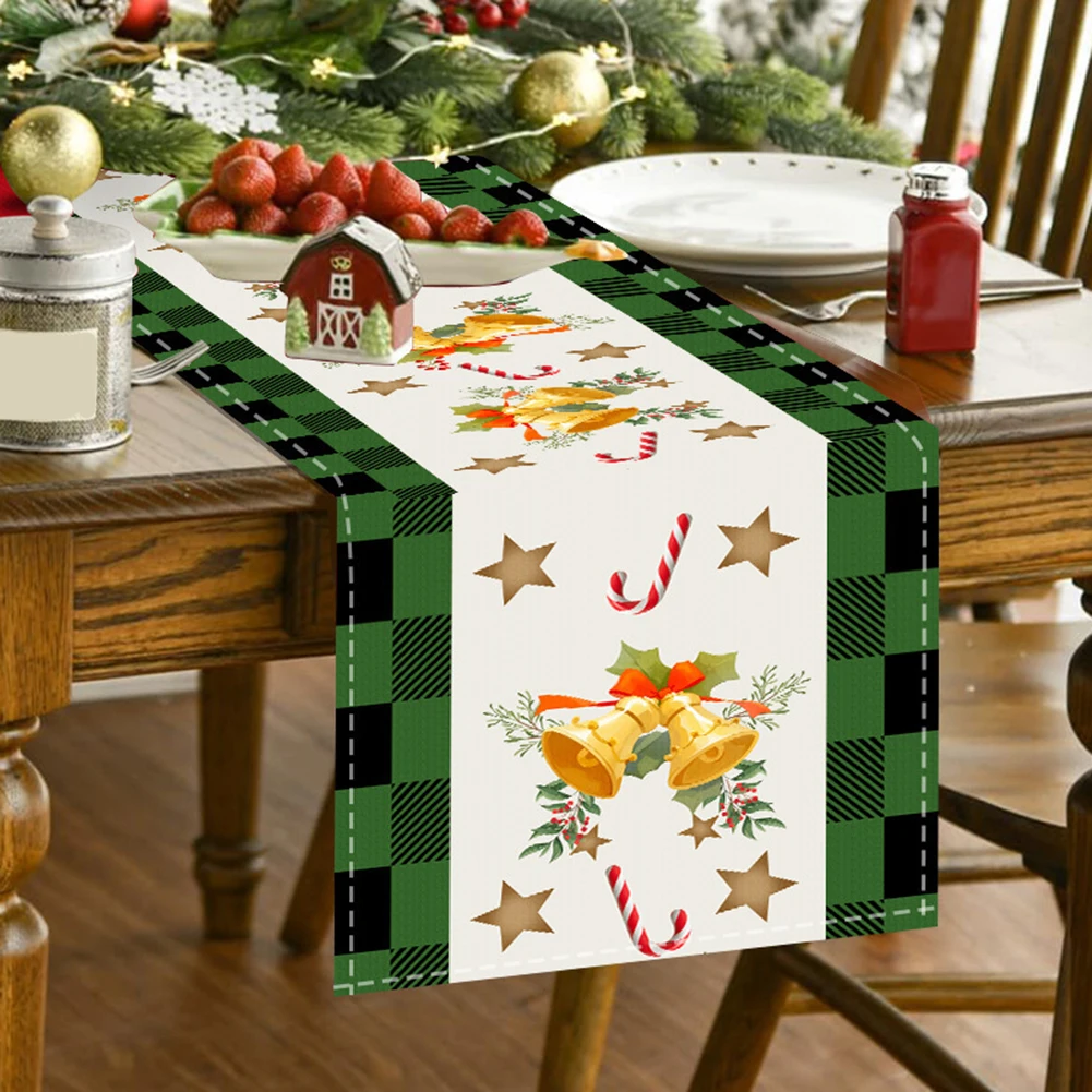 

Holiday Placemats Set Christmas Table Decor Festive Gatherings Table Flag 33 * 180 Cm Elegant Dining Table Accessories