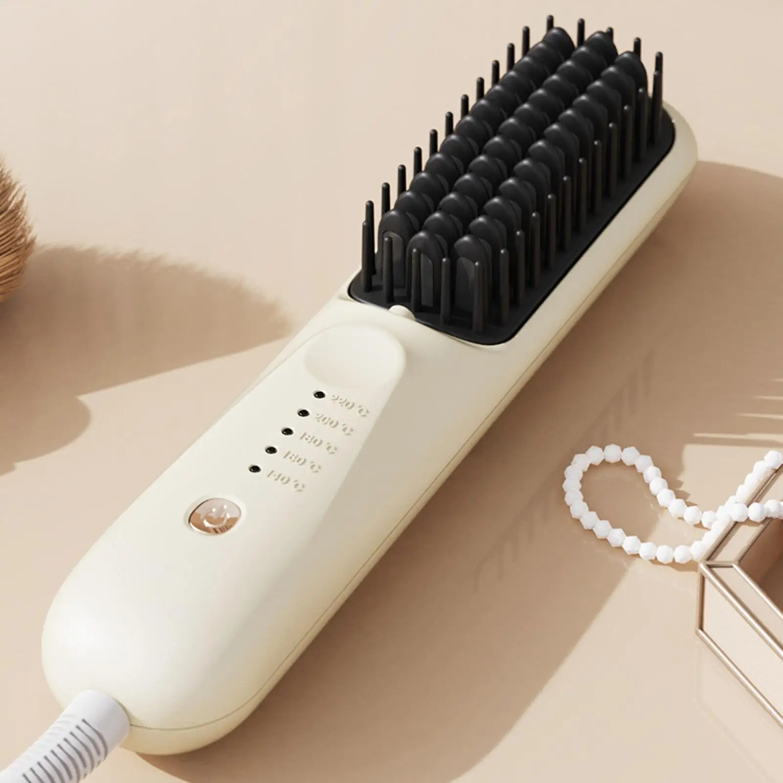 

Щетка-выпрямитель для волос с 5 режимами нагрева, отрицательными ионами и регулировкой температуры, электрическая расческа-выпрямитель, инструмент для укладки волос