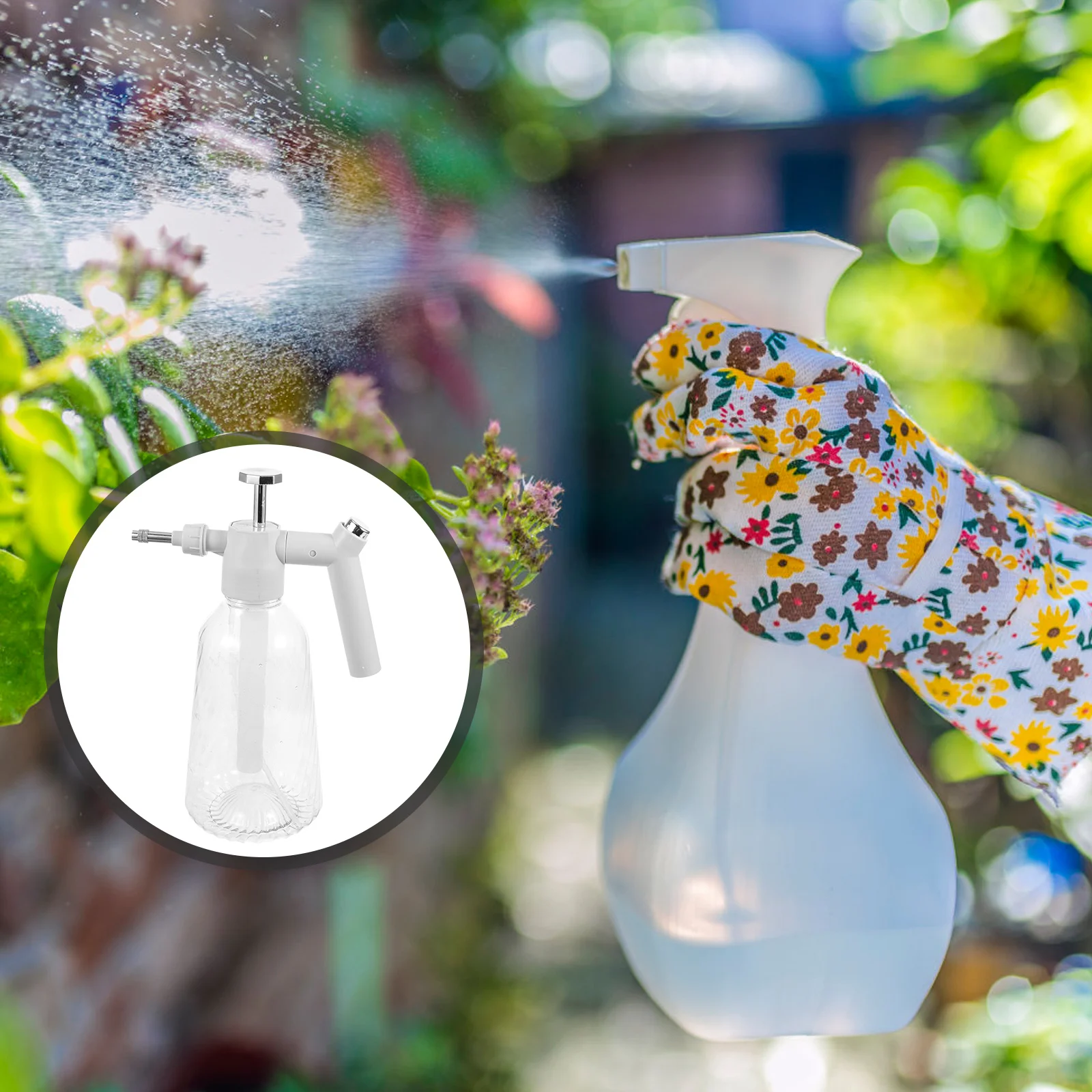 

Garden Sprayer Watering Can Manual Press Bottle Large Capacity Lightweight Durable Plant Watering Tool Anti Overflow Design