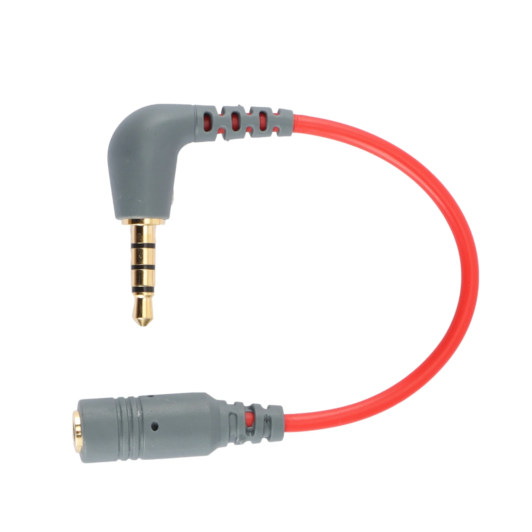 Cabo de microfone sc4 de substituição para rode 3.5mm trrs macho para fêmea adaptador trs acessórios de microfone, sc4 vermelho