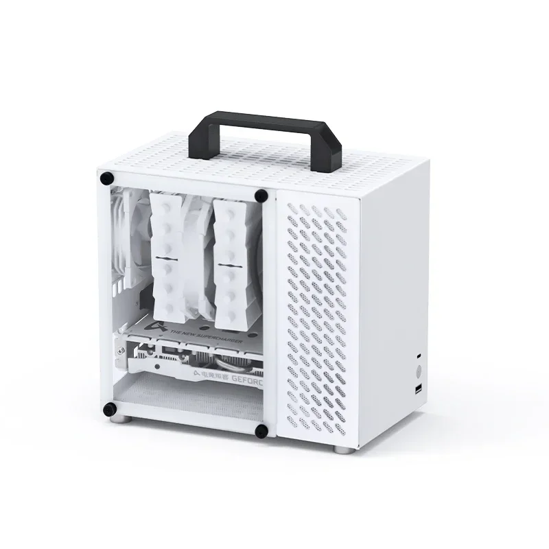 

Beniu U35 chassis ITX portable side transparent desktop computer sfx power supply mini small all aluminum chassis non K66