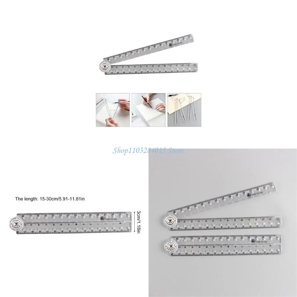 

R6ff Clear Straight Ruler, Математический инструмент для измерения для рисования учителей, измерение, измерение