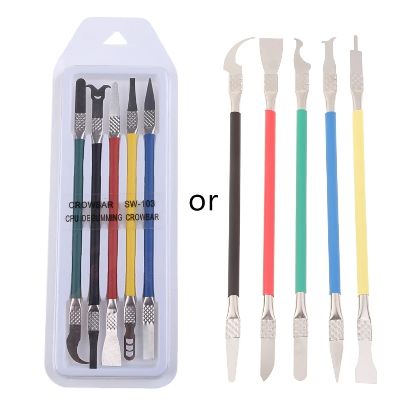 5 in 1 IC Chip Repair Thin Blade CPU NAND Remover BGA Maintenance Knife Remove Glue Disassemble Phone PC Rework Drop Shipping